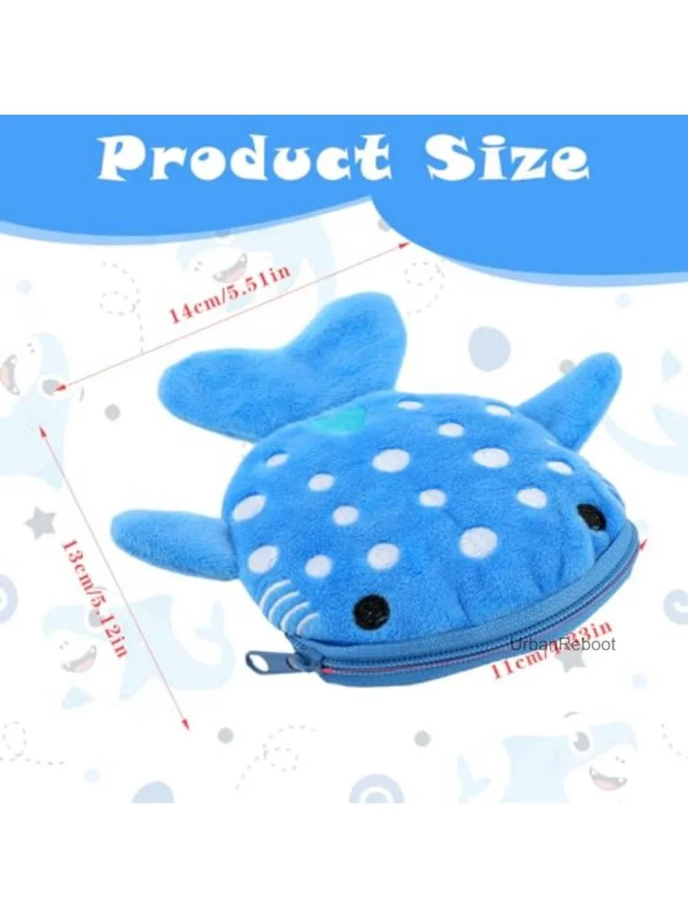 Plush Mini Coin Purse Set Zipper Pouch Wallet for Coins Cards Keys